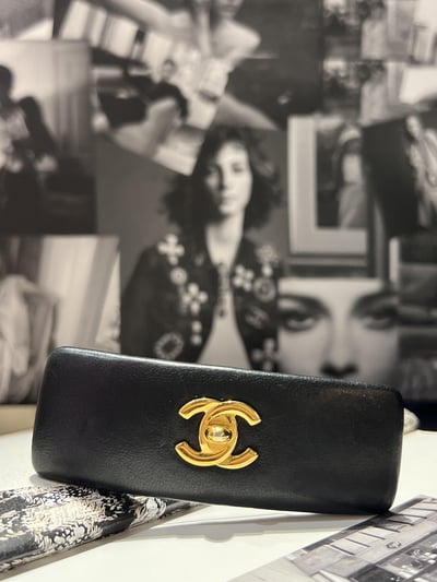 Chanel書包釦髮夾1