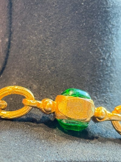 Ac1937Chanel綠琉璃雙c長鏈8