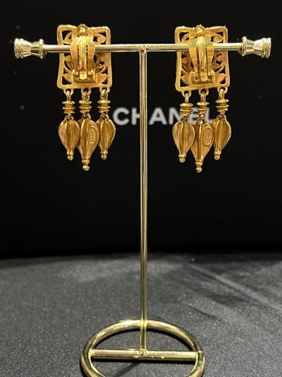 Chanel長方捕夢網耳夾2