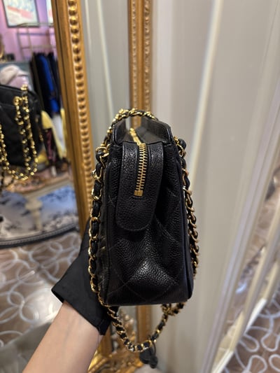 Chanel荔皮軍牌相機包3