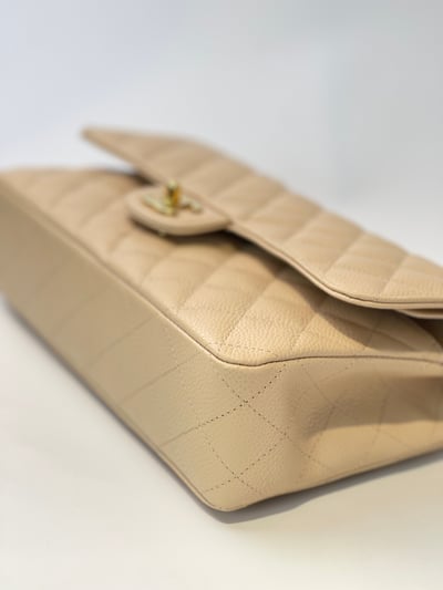 Chanel 荔皮奶茶色CF 鍍5