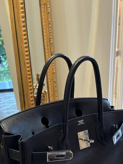 Hermes 黑銀birkin307