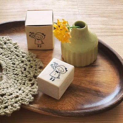 嗨！我的女孩｜Ariselin Design 木製印章｜全套2