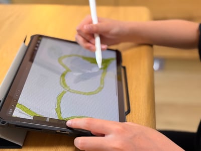 iPad畫畫課：春天的水彩花園5