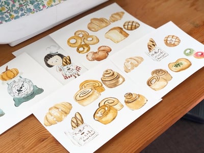 輕水彩：幸福麵包屋｜Ariselin Design 線上課程｜4