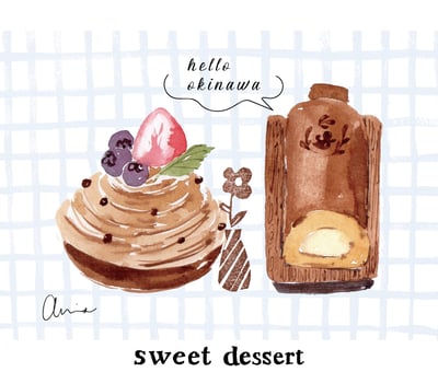 輕水彩課：沖繩港川區的菓子店（甜點篇）8