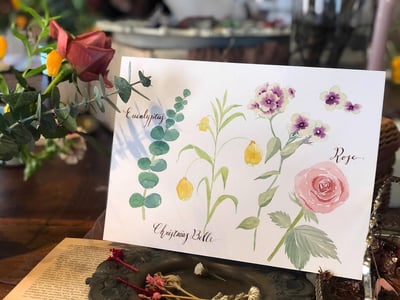 輕水彩課：與花生活的日日1