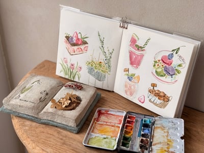 輕水彩課：台南《拾光室》4