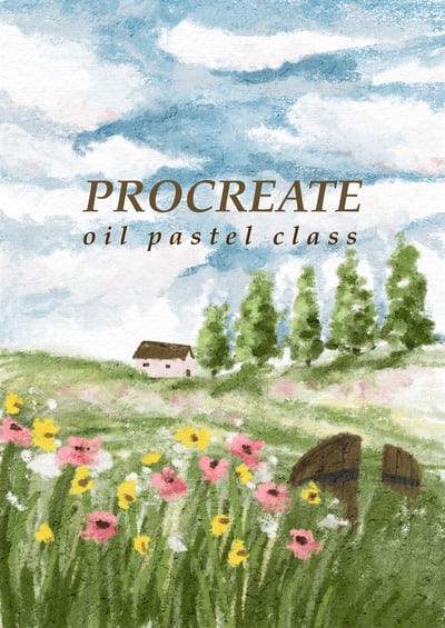 iPad畫畫課：歐洲的鄉村風景3