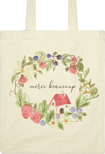 住進花圈裡的小房子—帆布包設計2