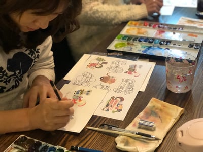 到小老鼠家過聖誕｜Ariselin Design 水彩課｜10