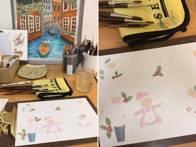 輕水彩：斯堪地的冬日聖誕2