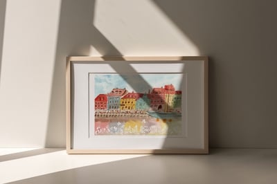 輕水彩：旅行的記憶／丹麥新港｜Ariselin Design 線上課程｜3