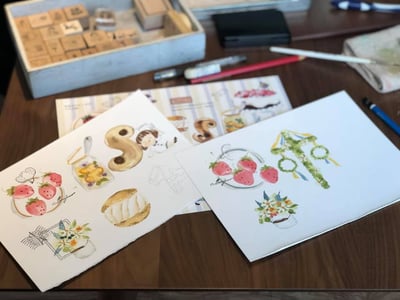 輕水彩課：北歐魔法仲夏節3