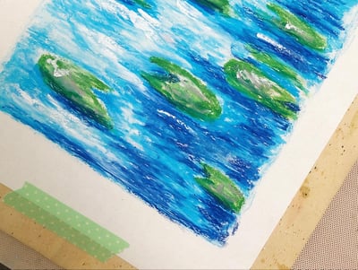 油粉彩課：柏林施拉赫滕湖的下午2