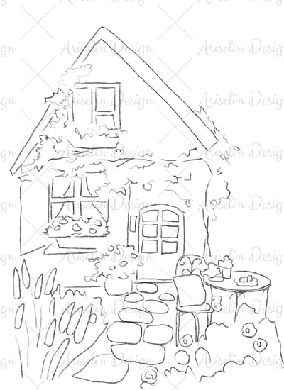 輕水彩：英式花園巡禮9