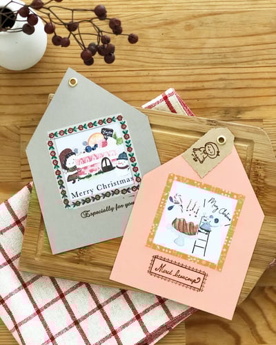 到小老鼠家過聖誕｜Ariselin Design 水彩課｜3