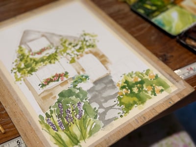 輕水彩：英式花園巡禮6