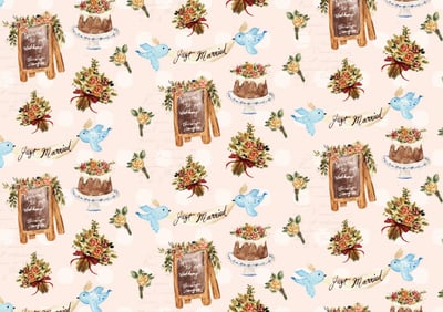 輕水彩課：森林裡的婚禮協奏曲5