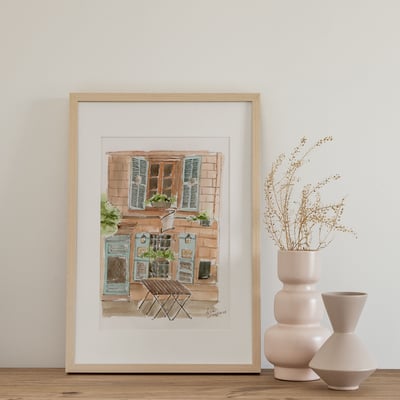 輕水彩課：歐洲街景速寫5