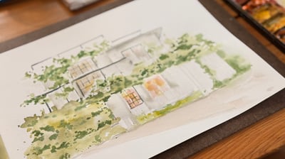 輕水彩：台南《一緒二咖啡》6