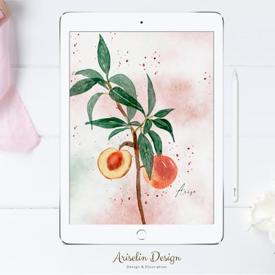 iPad畫畫課：用Procreate畫出水彩質感小物1