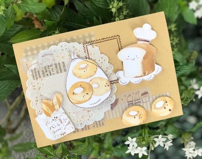 輕水彩：幸福麵包屋｜Ariselin Design 線上課程｜2