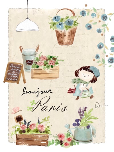 一起去巴黎｜Ariselin Design 水彩課｜2