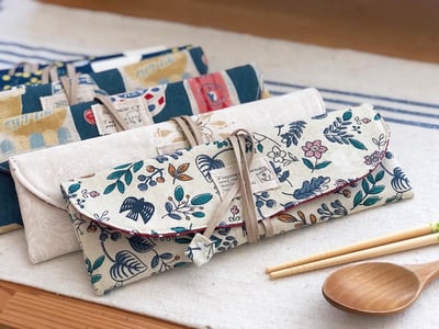 隨身餐具袋｜Ariselin Design 客製化布品｜5