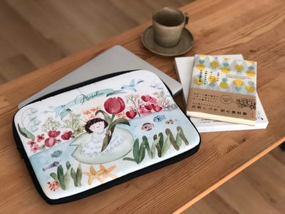 水彩跳上生活小物—我的拇指姑娘：筆電包｜Ariselin Design 水彩課｜5