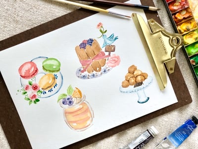 法式甜點彩繪2