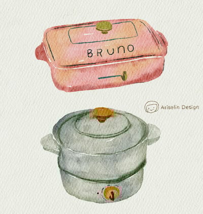 iPad畫畫課：用Procreate畫出水彩質感小物｜Ariselin Design 線上課程｜3