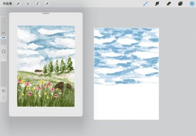 iPad畫畫課：歐洲的鄉村風景5