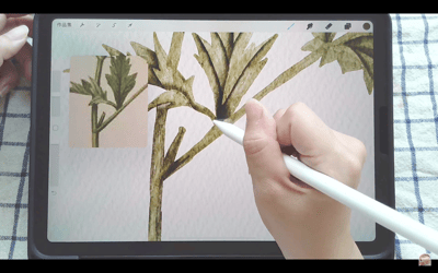 iPad畫畫課：古典花卉水彩in Procreate｜Ariselin Design 線上課程｜6