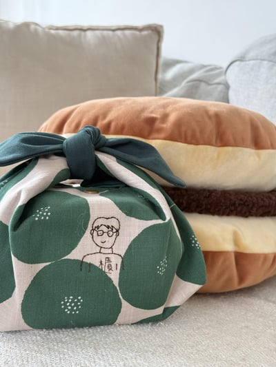 刺繡與生活布作課：似顏繪兔耳便當袋5