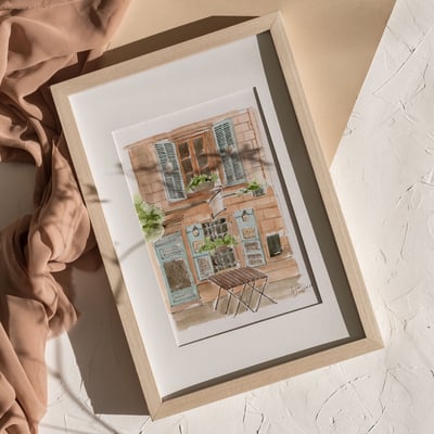 輕水彩課：歐洲街景速寫2