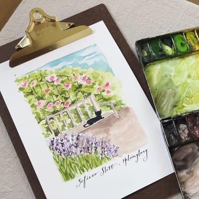 輕水彩課：Sofiero莊園一隅6