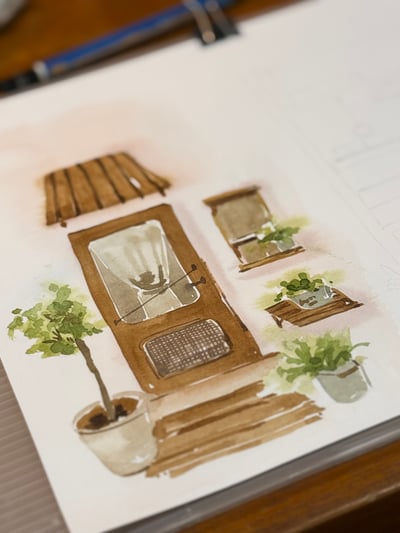 輕水彩：台南《之間，家料理》3