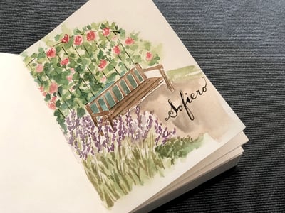 輕水彩課：Sofiero莊園一隅4