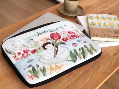 水彩跳上生活小物—我的拇指姑娘：筆電包｜Ariselin Design 水彩課｜4