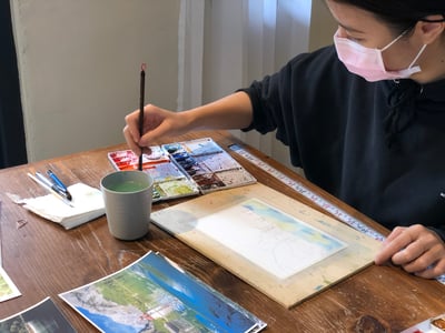 輕水彩課：旅行的記憶／德國國王湖4