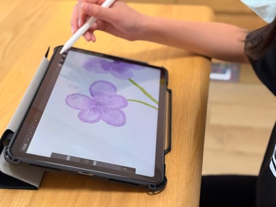 iPad畫畫課：春天的水彩花園6