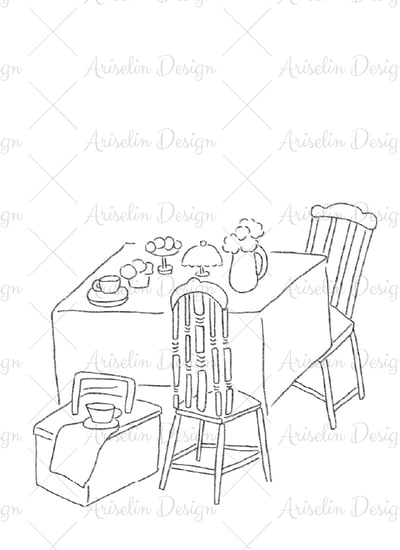 複合媒材：花園裡的小盛宴6