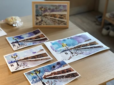 輕水彩課：旅行的記憶／情書裡的小樽運河8