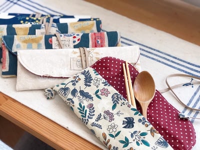 隨身餐具袋｜Ariselin Design 客製化布品｜1