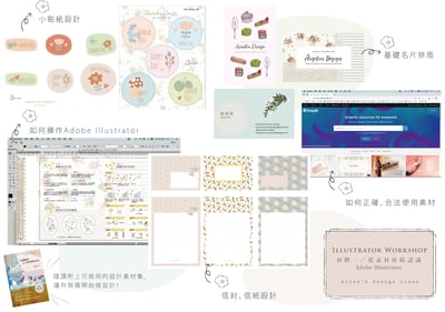 設計私塾課—初階：從素材拼貼認識 Adobe Illustrator｜Ariselin Design 線上課程｜