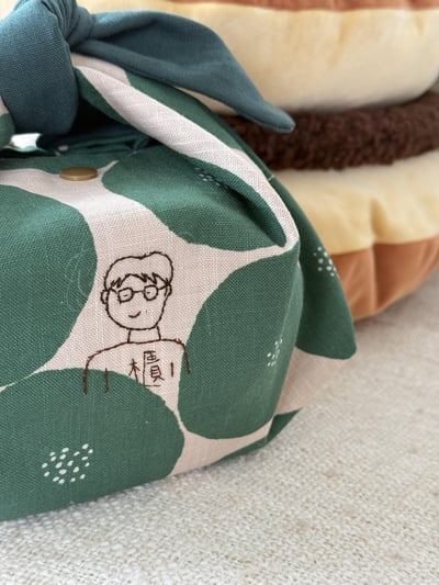 刺繡與生活布作課：似顏繪兔耳便當袋6