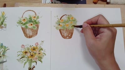 輕水彩：春天的花禮篇章｜Ariselin Design 線上課程｜8
