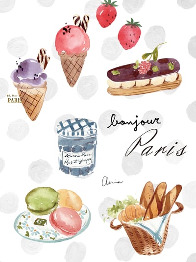 一起去巴黎｜Ariselin Design 水彩課｜3