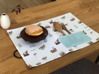 水彩跳上生活小物—水彩日常：畫筆／餐具袋（墊）｜Ariselin Design 水彩課｜4